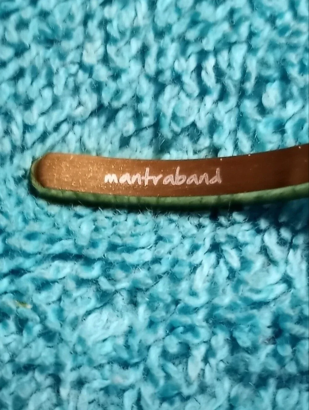 MantraBand Gold-Tone Cuff Bracelet with Script Accent - Love - Figure 8